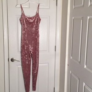 Velvet jumpsuit